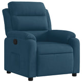 Vidaxl fauteuil verstelbaar fluweel blauw