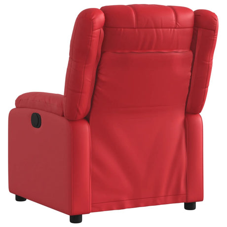 Vidaxl fauteuil verstelbaar kunstleer rood