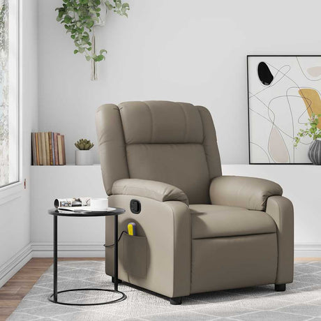 Vidaxl massagestoel verstelbaar kunstleer cappuccinokleurig