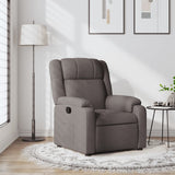 Vidaxl fauteuil verstelbaar stof taupe