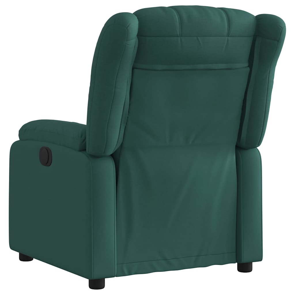 Vidaxl fauteuil verstelbaar stof donkergroen