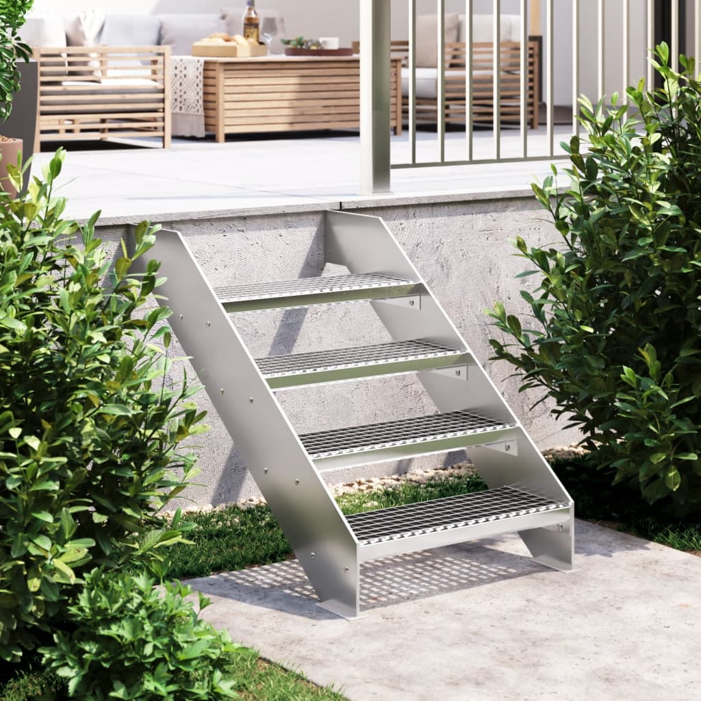 Vidaxl Step Step Grid 60x24x7 CM Galvanized Steel