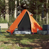 Vidaxl Dome Stan 2-Person Waterproof Grey and Orange