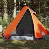 Vidaxl Dome Stan 2-Person Waterproof Grey and Orange