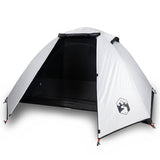 Vidaxl dome tente 2 personnes imperméabiliser tissu blanc