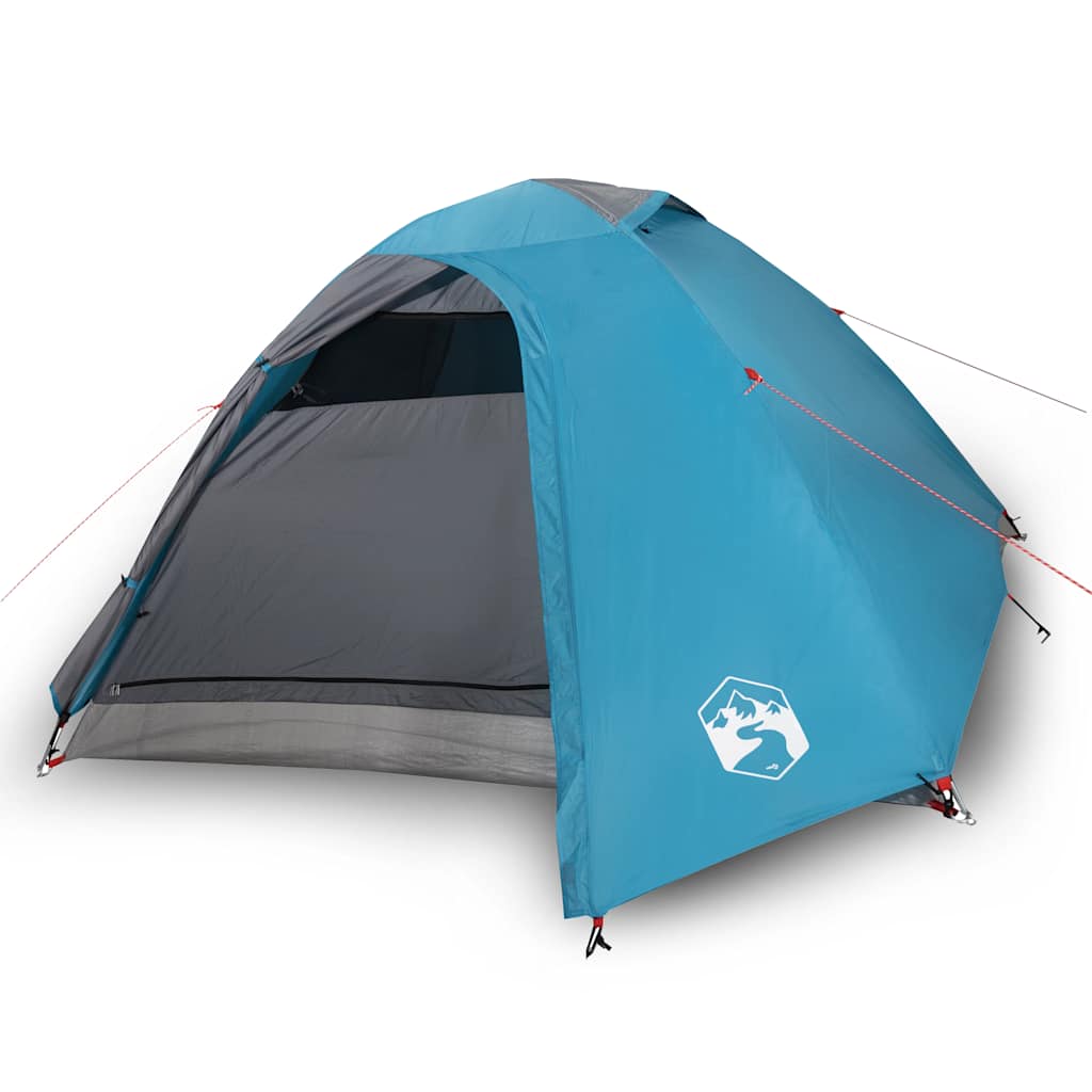 Vidaxl dome tente 4 personnes imperméables bleu