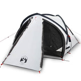 Vidaxl dome tente 2 personnes imperméabiliser tissu blanc