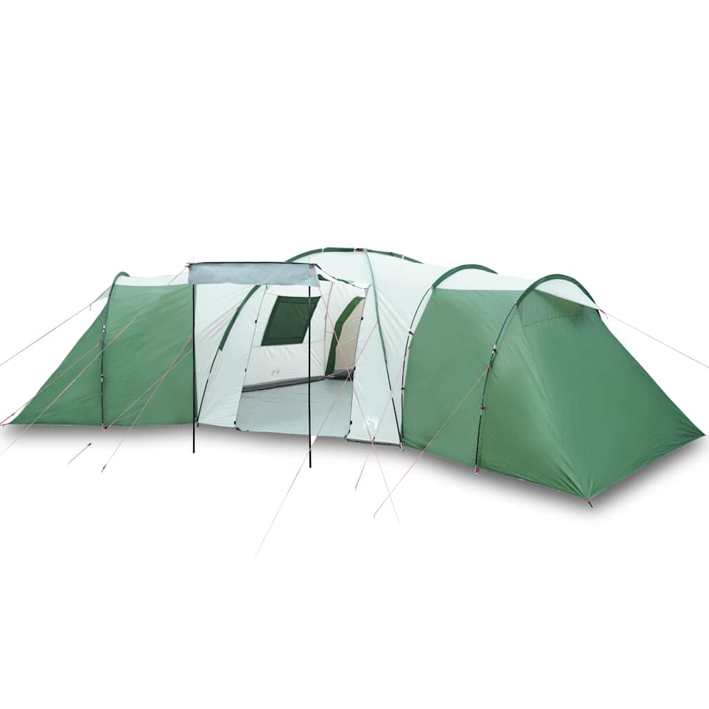 Vidaxl Dome-Tent 12-osebna vodoodporna zelena