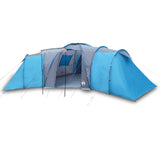 Vidaxl dome tente 12 personnes imperméables bleu