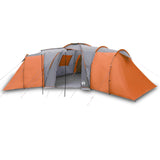 Vidaxl Dome Tenda arancione di 12 persone grigio impermeabile e arancione