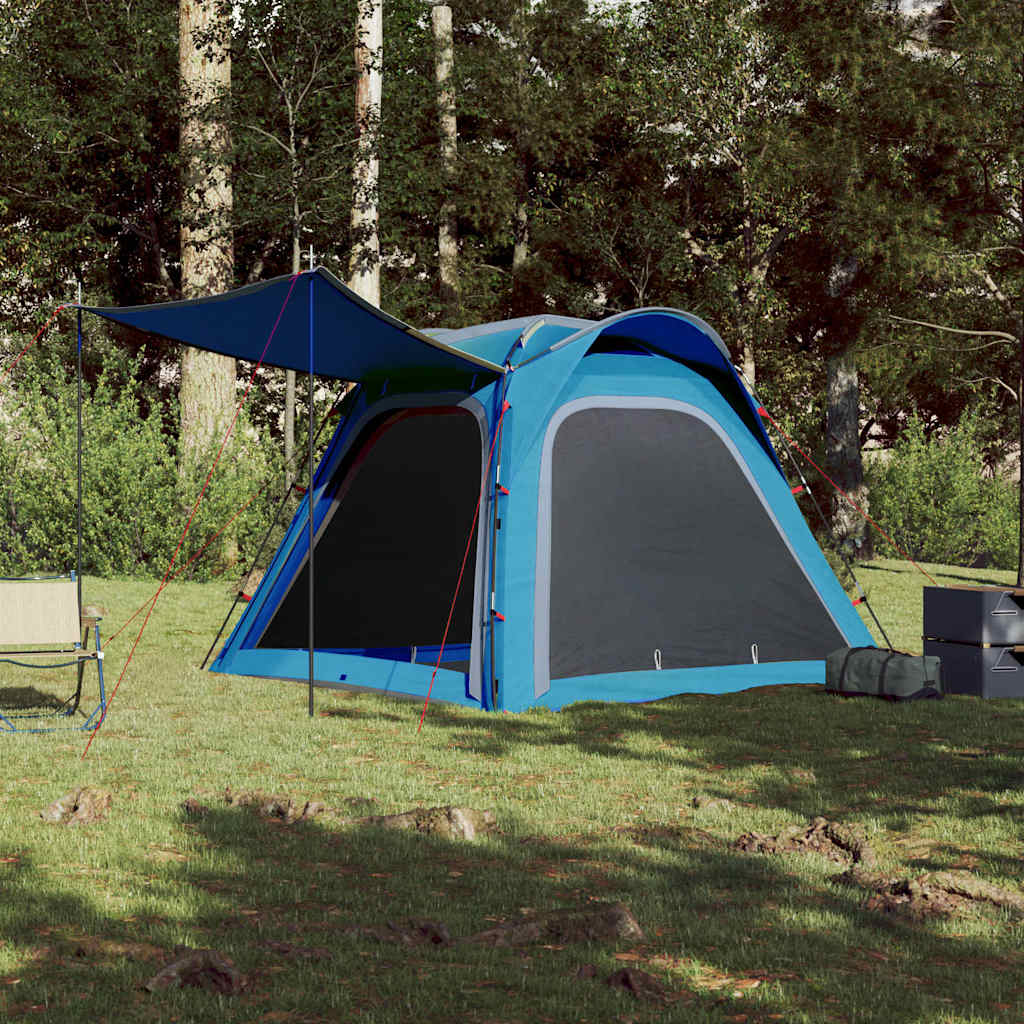 VidaXL Tent 4-person waterproof Fast release blue