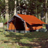 Vidaxl Tent de 2 personas impermeables grises y naranja