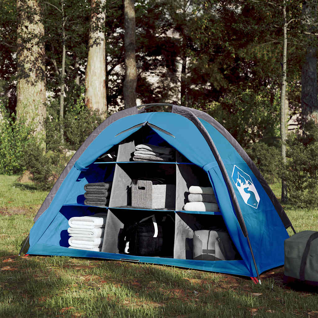 Vidaxl opbergtent 9 vakken waterdicht blauw