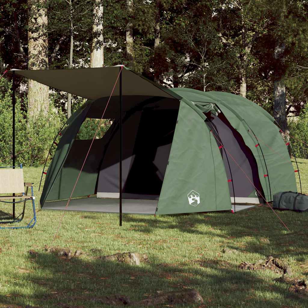 Vidaxl Tunnel Tent à 4 personnes étanche verte