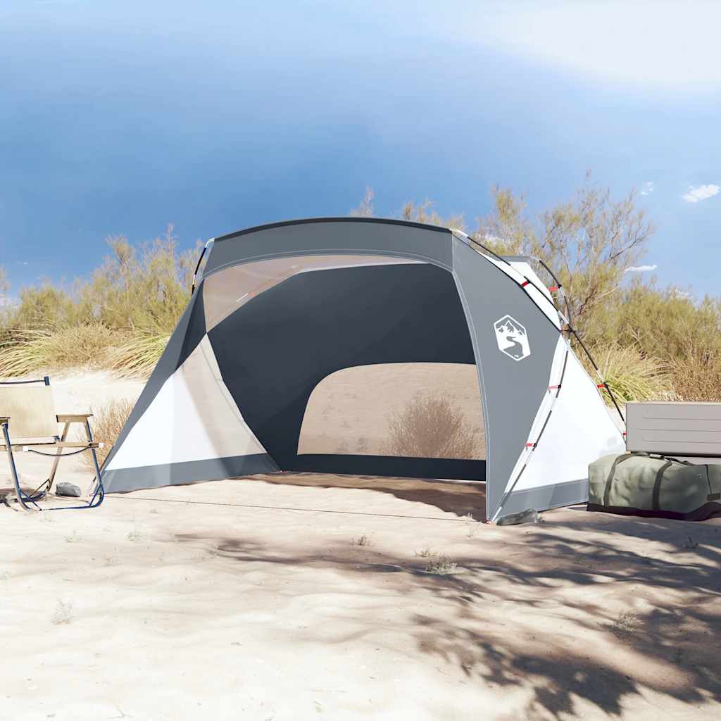 Vidaxl Beach Tent 274x178x170 148 cm 185t poliestrowy szarość