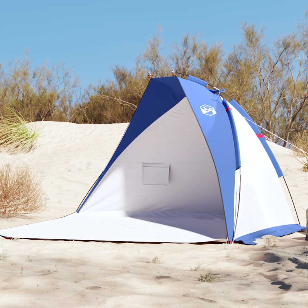 Vidaxl beach tent 268x223x125 cm 185t polyester azure blue