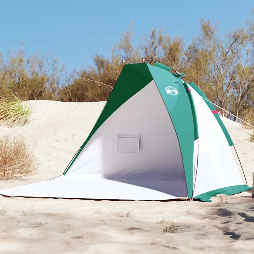 Vidaxl Beach Tent 268x223x125 cm 185t Polyester Mier gréng