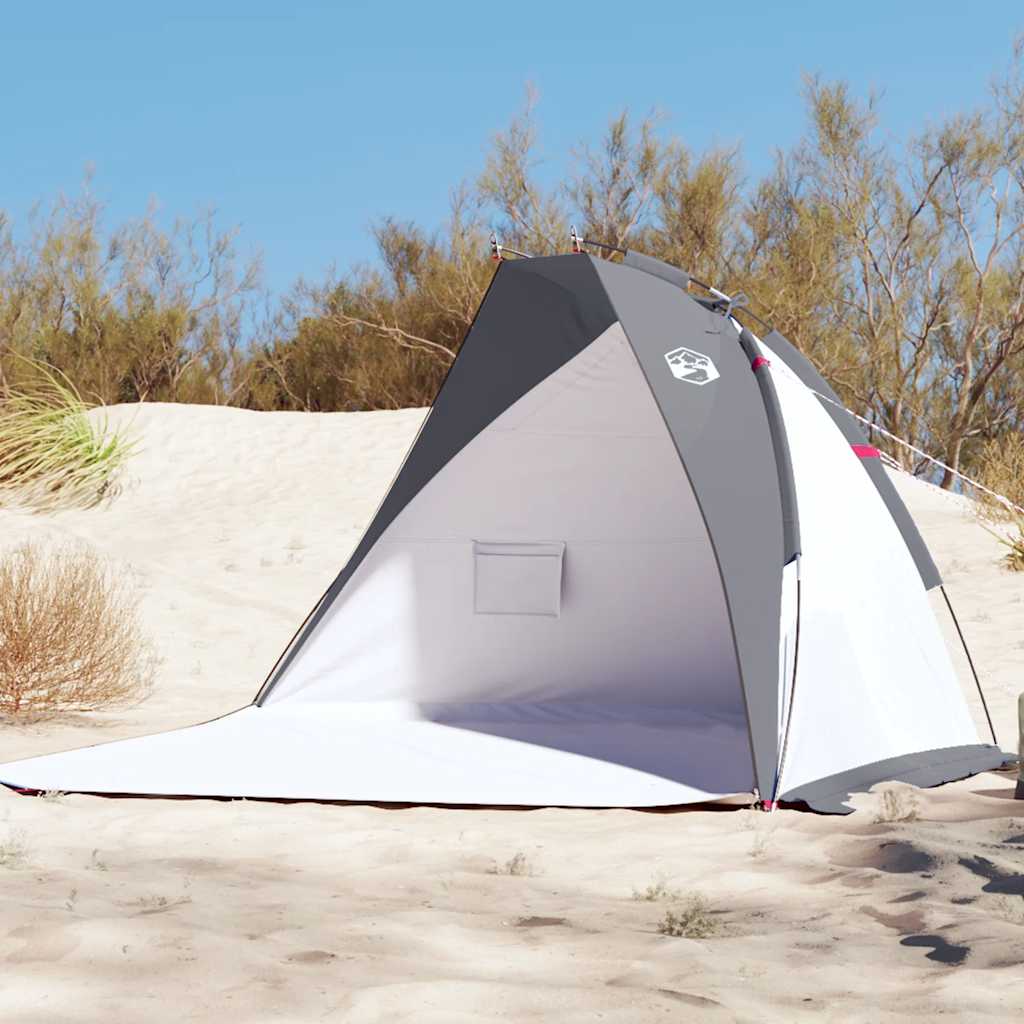 Vidaxl beach tent 268x223x125 cm 185t polyester gray