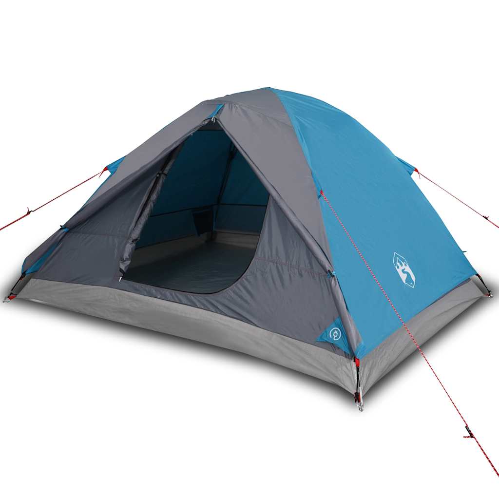 Vidaxl dome tente 3 personnes imperméables bleu