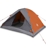 Vidaxl dome tente 3 personnes imperméables orange