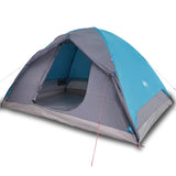 Vidaxl dome tente 6 personnes imperméables bleu