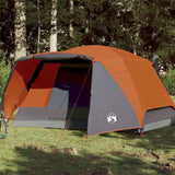 Vidaxl family with Luifel 6-person waterproof gray and orange