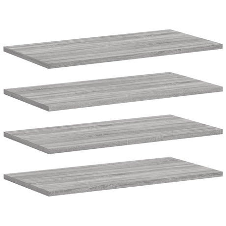 Vidaxl wandschappen 4 st 60x30x1,5 cm bewerkt hout grijs sonoma eiken