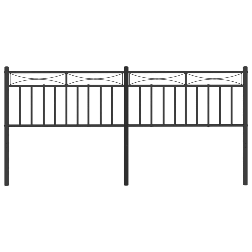 Vidaxl vervangend hoofdbord 193 cm metaal zwart
