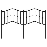 Vidaxl vervangend hoofdbord 140 cm metaal zwart