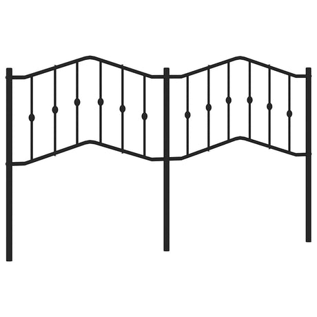 Vidaxl vervangend hoofdbord 180 cm metaal zwart