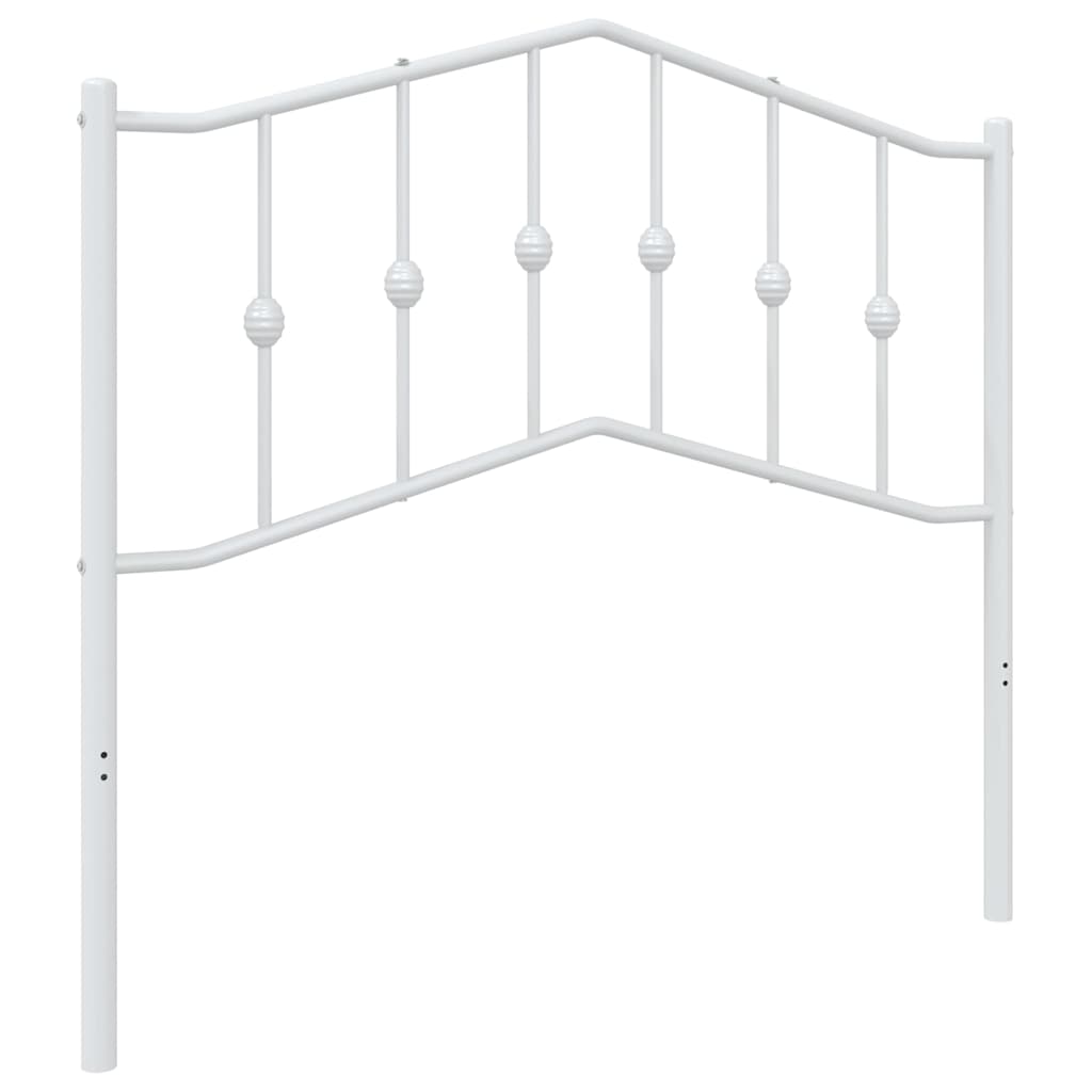 Vidaxl vervangend hoofdbord 100 cm metaal wit