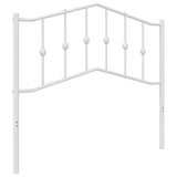 Vidaxl vervangend hoofdbord 100 cm metaal wit