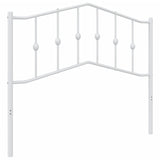 Vidaxl vervangend hoofdbord 107 cm metaal wit