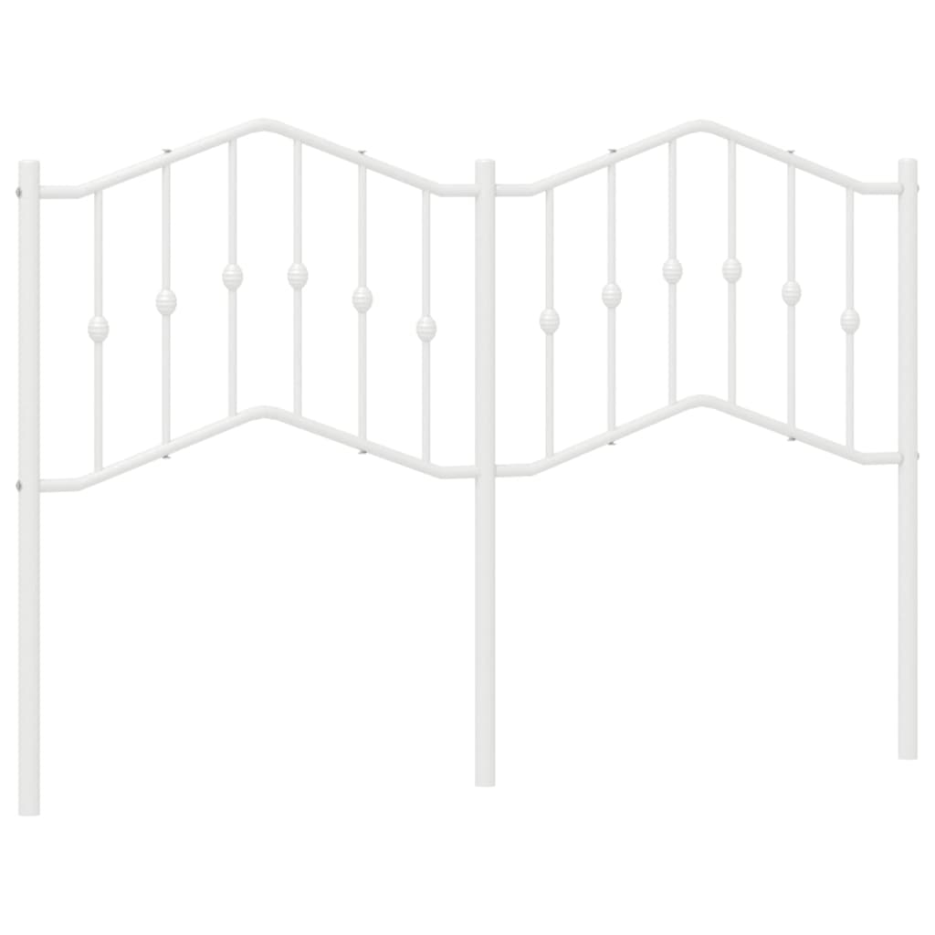 Vidaxl vervangend hoofdbord 140 cm metaal wit