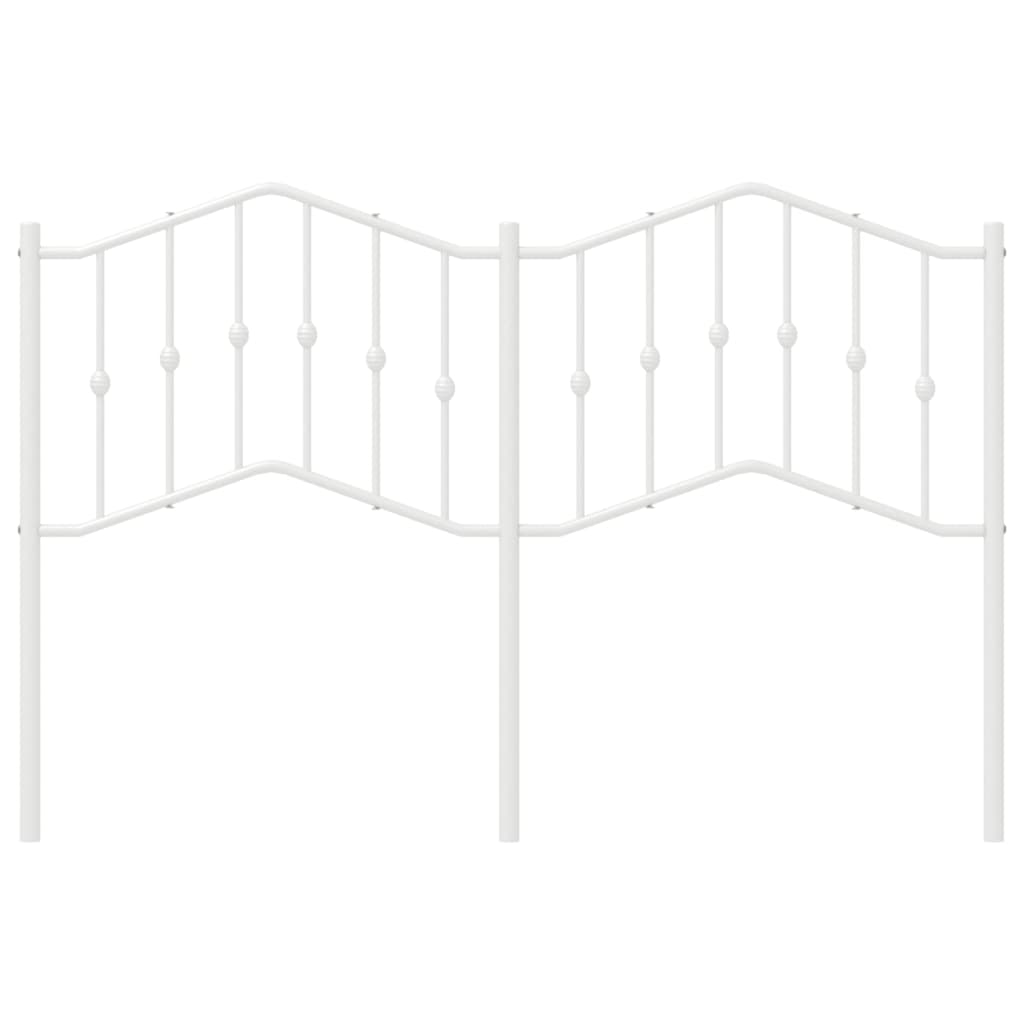 Vidaxl vervangend hoofdbord 140 cm metaal wit