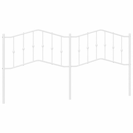 Vidaxl vervangend hoofdbord 193 cm metaal wit