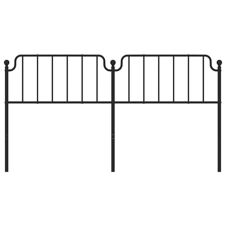 Vidaxl vervangend hoofdbord 180 cm metaal zwart