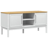Vidaxl tv-meubel floro 114x43x55 cm massief grenenhout wit