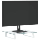 Vidaxl Monitor Standard 40x35x8 cm härdat glas och metallvitt