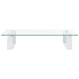 Vidaxl monitorstandaard 40x35x8 cm gehard glas en metaal wit