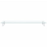 Vidaxl monitorstandaard 100x35x8 cm gehard glas en metaal wit