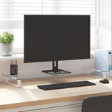 Vidaxl Monitor Standard 100x35x8 cm herdet glass og metallhvit