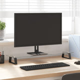 Vidaxl Monitor Stand 80X20x8 cm haart Glas a Metall schwaarz