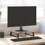 VidaXL monitor standard 40x35x8 cm hardened glass and metal black