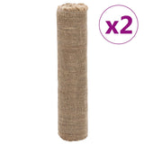 Vidaxl Juta Rolls 2 ST 200 g m² 0,5x50 m 100% juta