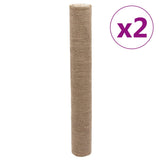 Vidaxl Jute ruller 2 st 200 g m² 1x50 m 100% jute