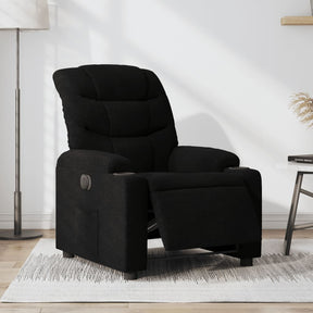 Vidaxl fauteuil verstelbaar elektrisch stof zwart