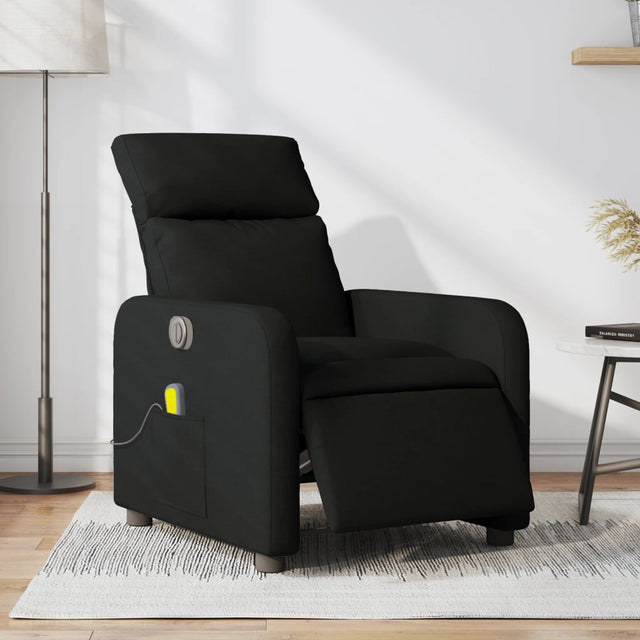 Vidaxl massagestoel elektrisch verstelbaar stof zwart