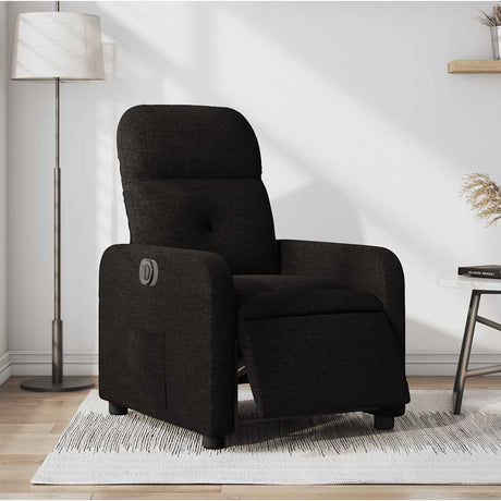 Vidaxl fauteuil verstelbaar elektrisch stof zwart