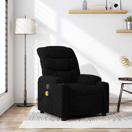 Vidaxl massagestoel met zwarte stof